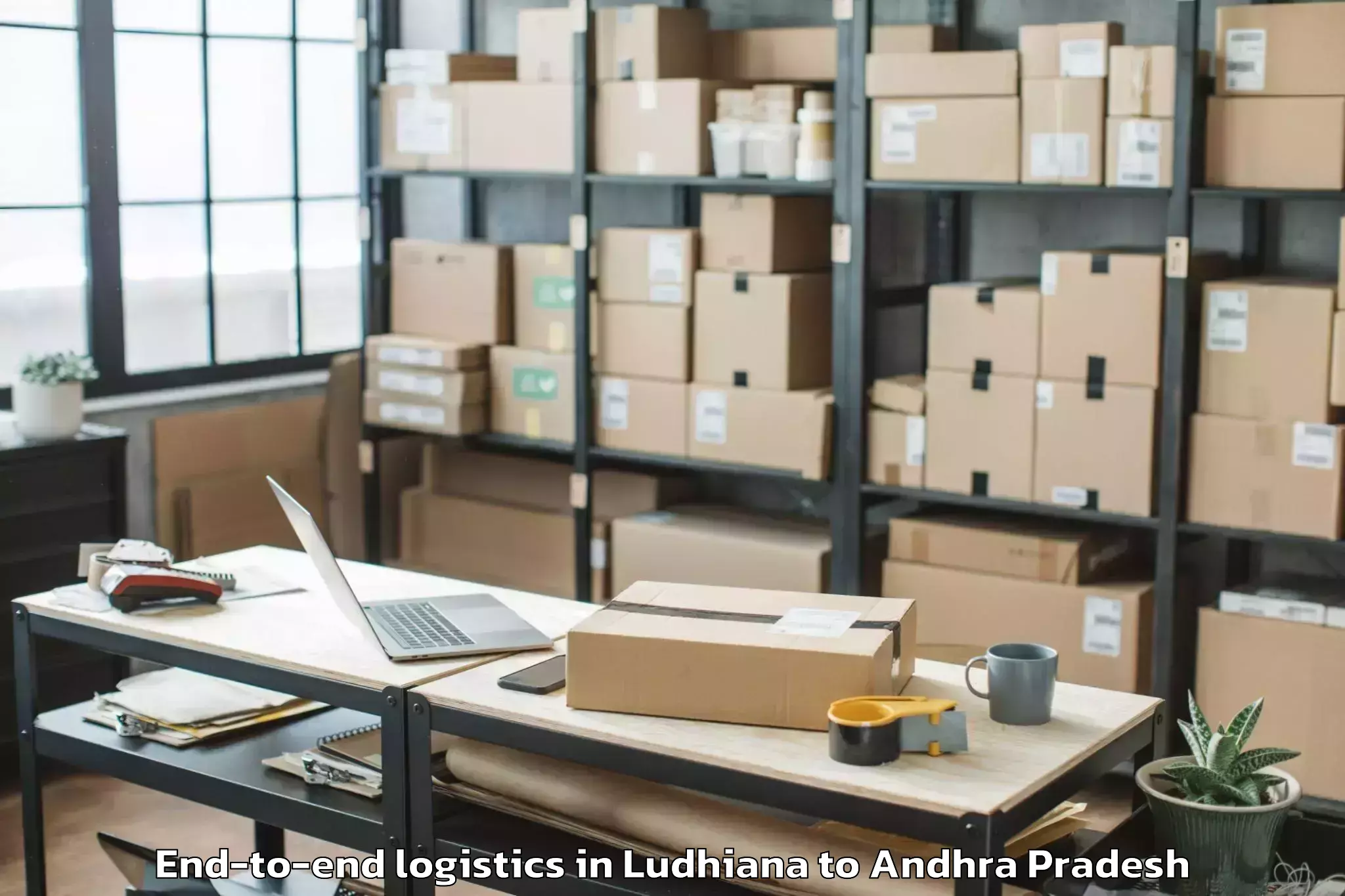 Professional Ludhiana to Vadlapudi End To End Logistics